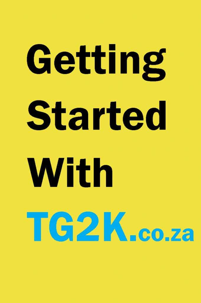 Getting Started With TG2K